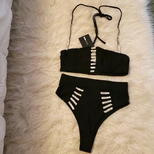 Size small rhinestone bikini